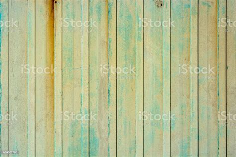 Close Up Of Green Corrugated Metal Texture Surface Stock Photo