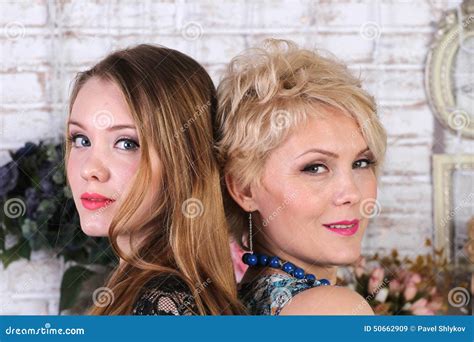 mother and daughter close up portrait stock image image of girl indoors 50662909