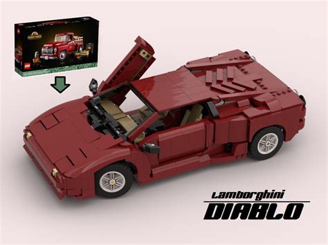 Lego Moc Lamborghini Diablo By Creationcaravan Brad Barber