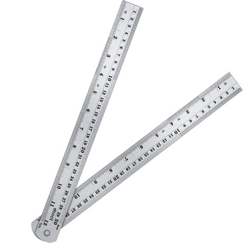 Buy Stainless Steel Ruler And Metal Rule Kit With Conversion Table