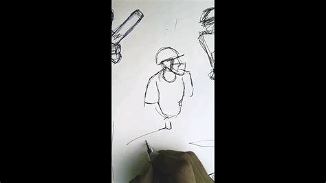 How To Draw Figurative Sketch Cricket Player Art Manveen Youtube