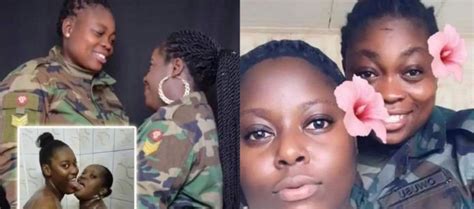 bathroom video of ghanaian lesbian soldiers who got married leaks check photo from the scene
