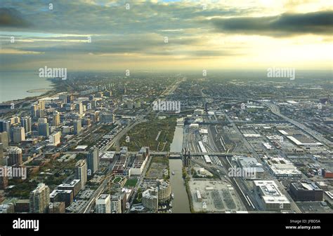 Chicago Downtown Cityscape Stock Photo Alamy