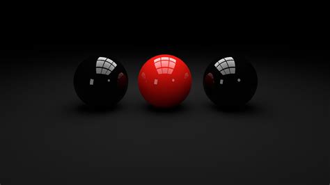 Black And Red Snookerballs Full Hd Desktop Wallpapers 1080p