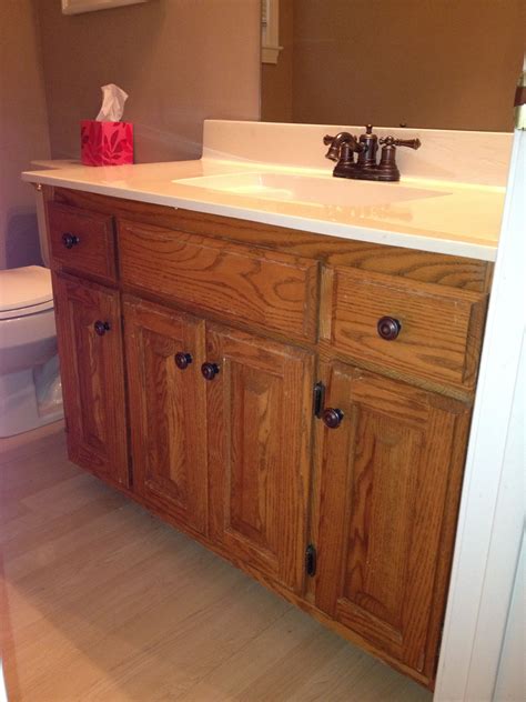 Bathroom Ideas With Oak Cabinets Cabinet Hdr
