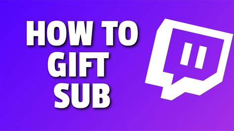 How To T A Sub On Twitch Youtube