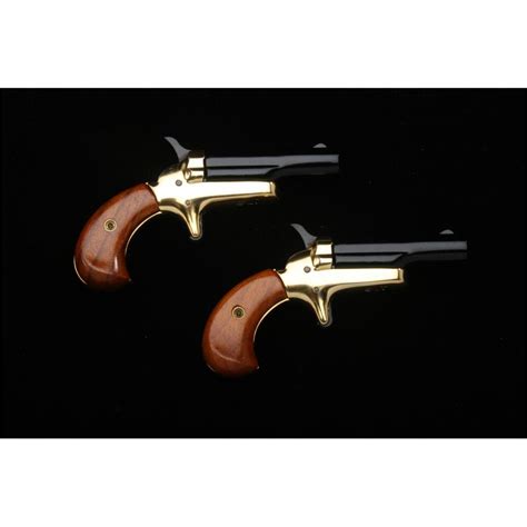 Colt Cased Pair Of Lord And Lady Single Shot Derringers 22 Short Cal