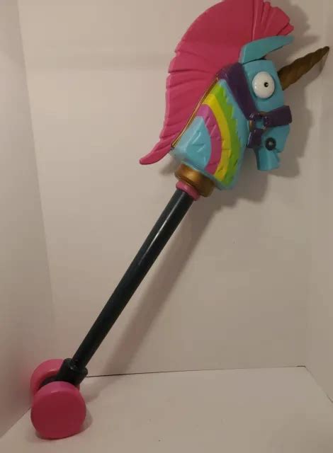 Fortnite Rainbow Smash Prop Replica Pickaxe 39 Inches Unicorn Larp