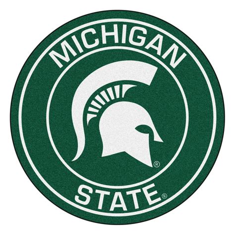 Ncaa Michigan State University Spartans Rounded Non Skid Mat Area Rug