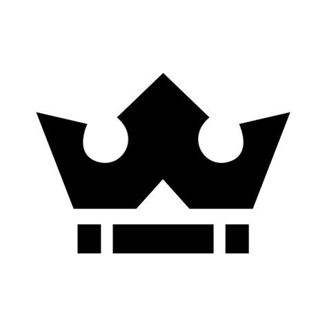 Free Black Crown Icon Png Vector Pixsector