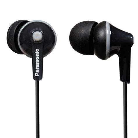 Panasonic Ergofit In Ear Earbud Headphones Black Rp Hje125 K