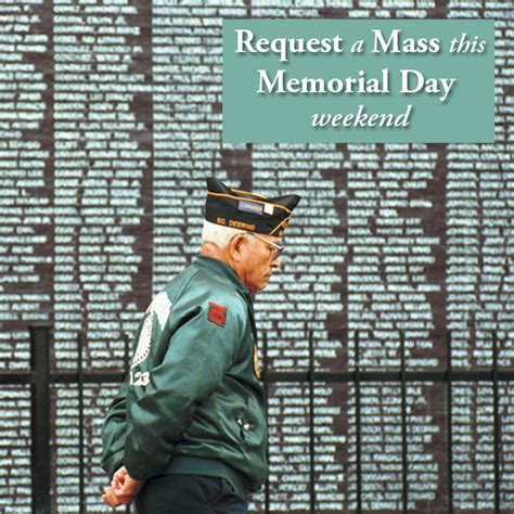 Request A Mass For Memorial Day Remember Veterans And Those Currently