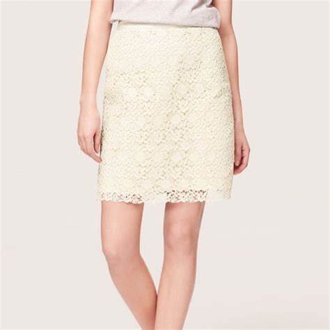 Lace Skirt Loft Lace Skirt Skirts White Lace