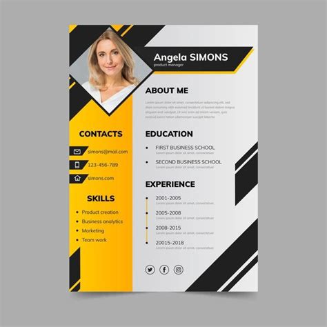 Harga terjangkau dengan desain premium dan profesional mendapatkan bonus berupa ebook dan template cv premium lainnya Modern Cv Template | Desain resume, Cv kreatif, Desain cv