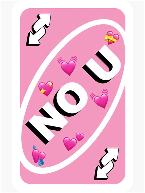 No U Uno Reverse Card Hd Sticker By Op4444 Redbubble