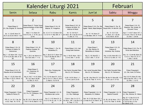 We did not find results for: Download Kalender Liturgi Februari 2021 Tahun B/1 PDF ...