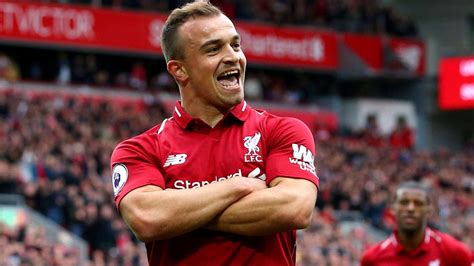 Xherdan shaqiri gets welcomed by andy robertson at liverpool fc: Xherdan Shaqiri Liverpool Wallpapers - Wallpaper Cave