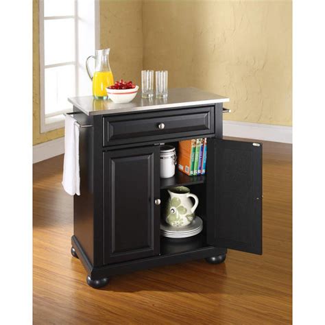 Pantry storage cabinet kitchen storage cabinet kitchen pantry food pantry. Crosley Furniture Alexandria Stainless Steel Top Portable ...