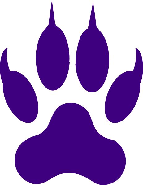 Tiger Paw Vector Clipart Best
