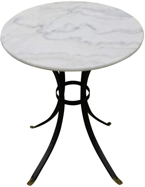 Garden Market Place White Marble Top Bistro Table Ideal For The Patio
