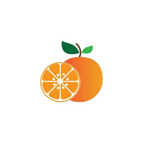 Orange Fruit Logo Vector Illustration Design 8166162 Vector Art At Vecteezy