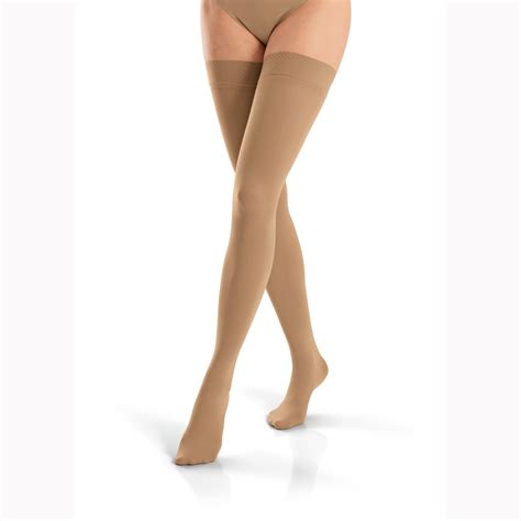 Jobst Opaque Thigh High Open Toe Stockings 30 40 Mmhg Ebay