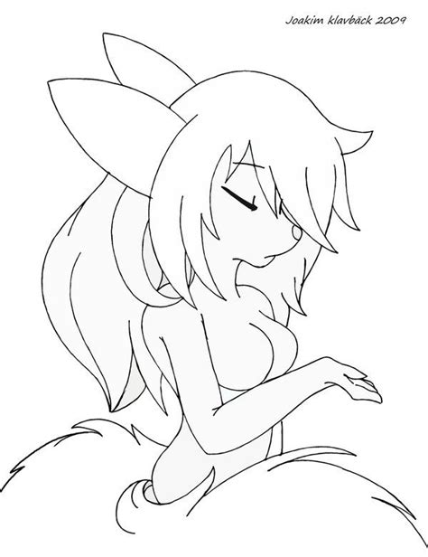 Anime Neko Coloring Pages At Free