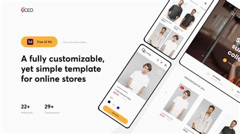 Free Ecommerce Ui Kit Adobe Xd Templates Xd File