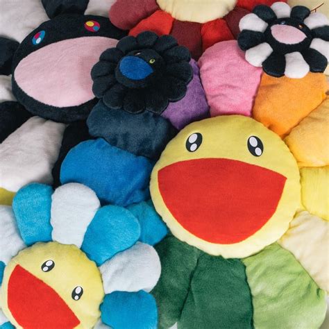 Often featuring playful imagery like smiling flowers, oversized, blinking eyes, and technicolor mushrooms, murakami is truly the heir to. RSVP Gallery on Instagram: "New pillows from Takashi ...