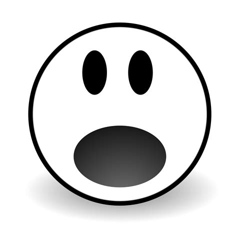 Shocked Smiley Face Clip Art Clipart Best