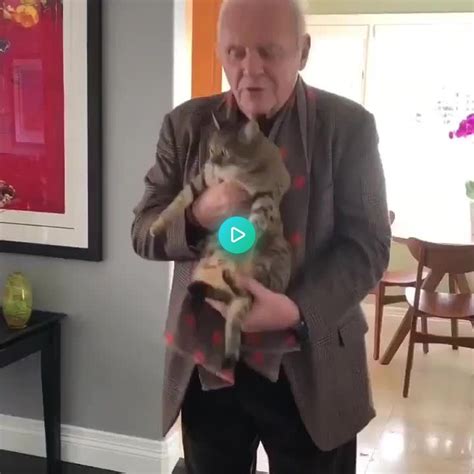 Sir Anthony Hopkins And His Cat Niblos44wowdv