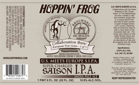 Hoppin Frog And De Molen Create European Fusion Beer Beer Street Journal