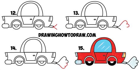 Painting Easy Car Drawing For Kids Kakikukeka