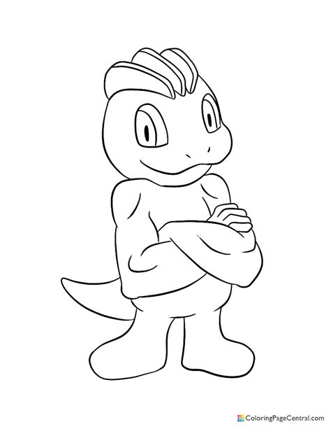 Machamp Coloring Pages Coloring Home