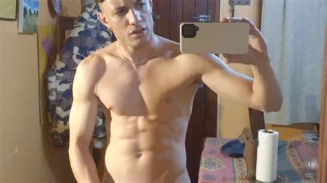 Sexy Latino Faced With Big Dick And Six Pack Abs Masturbates In Front