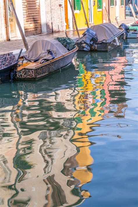 Multi Colored Houses Burano Island Venice Stock Photo Image Of