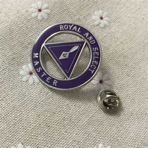 100pcs 25mm Freemason Lapel Pin Badges And Brooches Metal Craft Badge
