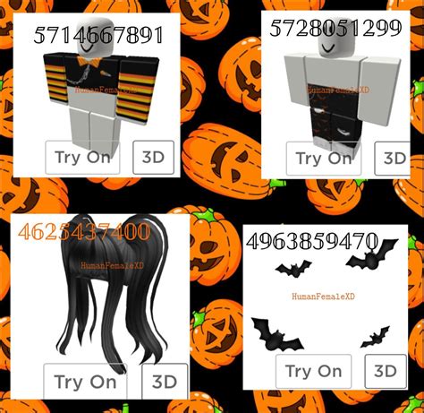Halloween Outfit Codes Roblox Animation Halloween Outfits Roblox