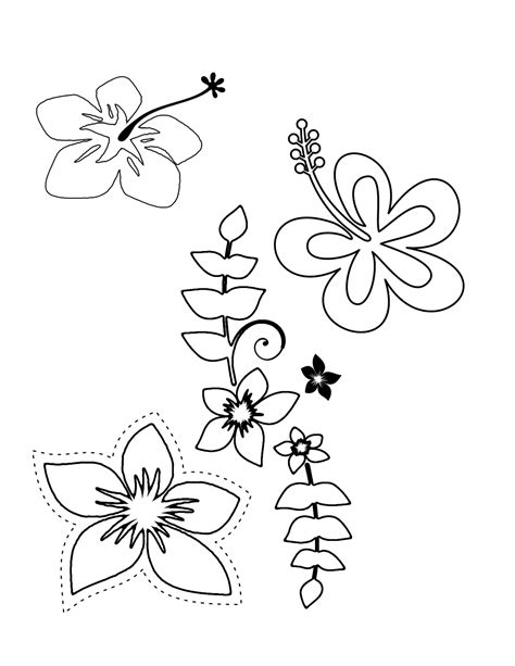 Clipart lily pad flower coloring cartoon colorine. Hawaii Coloring Pages To Print | to print, click the image ...