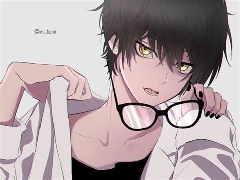 Pin By 🇾 🇮 🇰 🇪 🇸 On Bᴏʏs Anime Drawings Anime Anime Glasses Boy