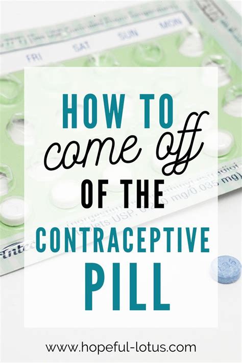 How To Stop Taking Birth Control Pills Safely With No Side Effects