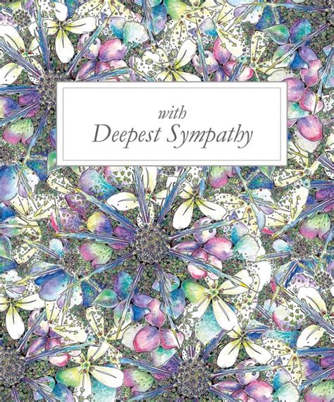 With Deepest Sympathy Card Sea Thistle And Hydrangea • Made In Here