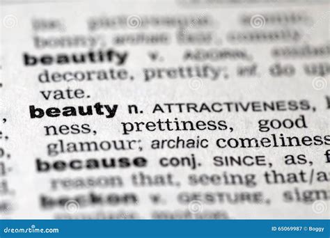 Beauty Stock Image Image Of Expressions Pronunciation 65069987
