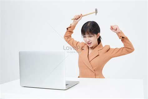 Young Women Smashing Computer Picture And Hd Photos Free Download On