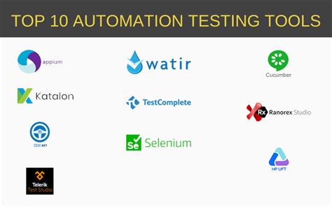 Top 10 Automation Testing Tools Vconnex Services
