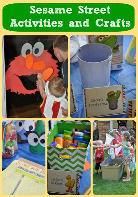 Sesame Street Activities And Crafts Party Ideas For Real People