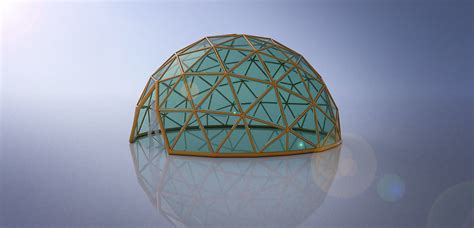 Large Dome With Glass Panels And Entry 3d Dome 3d Model Cgtrader