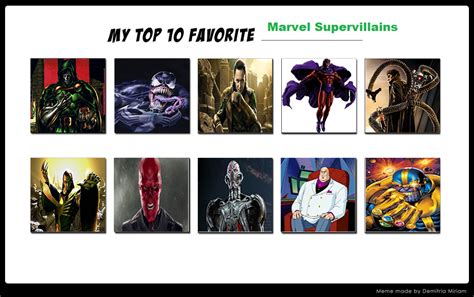 My Top 10 Marvel Villains By Firemaster92 On Deviantart