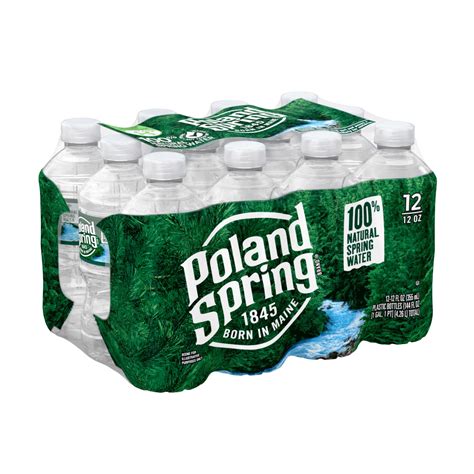 Poland spring is a brand of bottled water, is produced in poland, maine, named after the original natural spring in the town of alfred, maine it was drawn from. Poland Spring® Bottled Water | 12 oz 12-Pack| ReadyRefresh