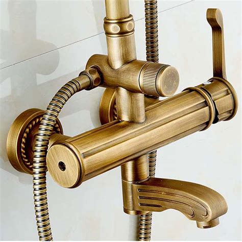 You'll receive email and feed alerts when new items arrive. Antique Brass Bronze Finish Rain Shower Set Shower Faucet ...